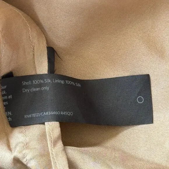 Eileen Fisher Silk Sleeveless Sequin Beaded Top Gold Size SP Small Petite - Picture 9 of 9